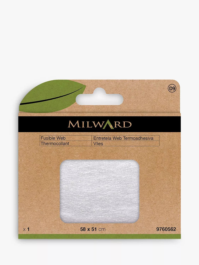 Milward fusible webbing sheet 58x51cm, imported from the UK