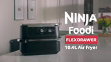 Ninja Foodi FlexDrawer Dual Air Fryer 10.4L Black, UK version