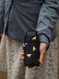 Fulton compact umbrella Golden Bees black multi, imported from the UK