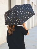 Fulton compact umbrella Golden Bees black multi, imported from the UK