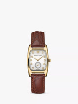 John Lewis Hamilton x Indiana Jones American Classic Boulton Small Second Brown/Gold Leather Strap Watch- Buy online at McGrocer