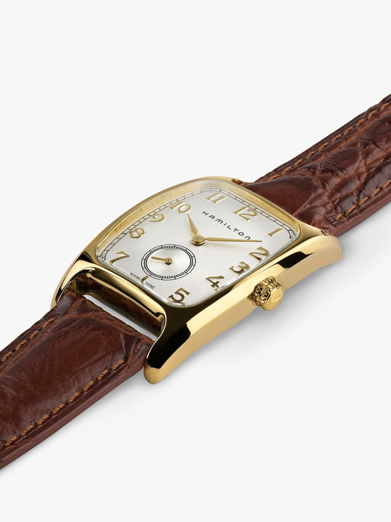 Hamilton Boulton classic watch brown leather strap 31.6mm (British brand)