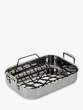 Le Creuset stainless steel roaster with non-stick rack, 35cm, UK version