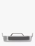 Le Creuset stainless steel roaster with non-stick rack, 35cm, UK version