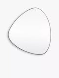 Gallery Direct free form wall mirror black 70x60cm - British product