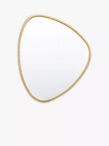 John Lewis Gallery Direct Chattenden Organic Free Form Metal Frame Wall Mirror, Gold, 70 x 60cm- Buy online at McGrocer