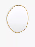 Gallery Direct wall mirror organic free-form gold 90x70cm, imported from the UK