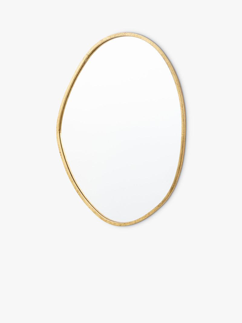 Gallery Direct wall mirror organic free-form gold 90x70cm, imported from the UK