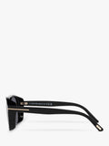 TOM FORD Rosco square sunglasses shiny black grey (British brand)