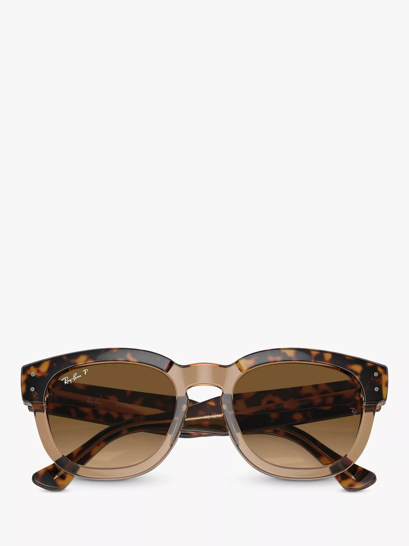Ray-Ban RB0298S polarized gradient sunglasses Havana brown, imported from the UK