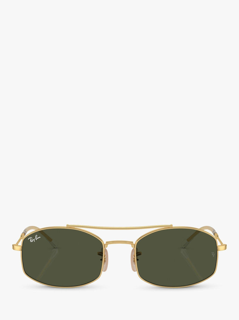 Ray-Ban oval sunglasses gold green 54mm - British product