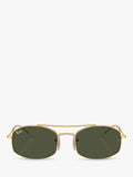 Ray-Ban oval sunglasses gold green 54mm - British product