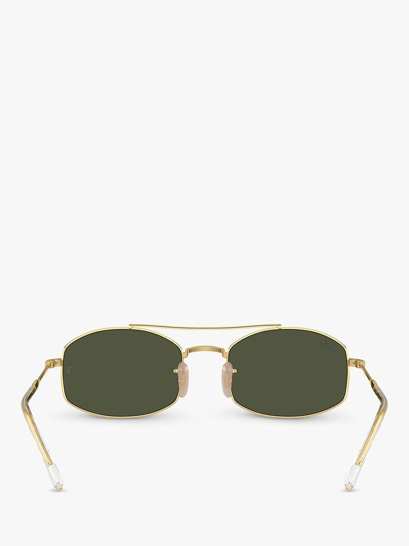 Ray-Ban oval sunglasses gold green 54mm - British product