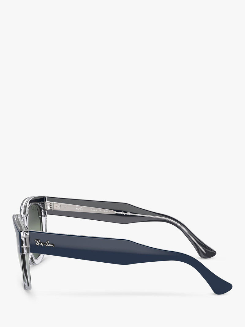 Ray-Ban RB0298S round sunglasses blue transparent frame 53mm, imported from the UK