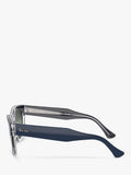 Ray-Ban RB0298S round sunglasses blue transparent frame 53mm, imported from the UK