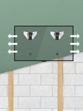 AVF JML8750 flat TV wall mount white (British brand)