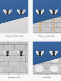 AVF fixed tilt wall mount white - British product