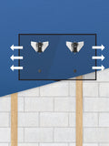 AVF fixed tilt wall mount white - British product