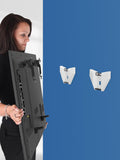 AVF fixed tilt wall mount white - British product