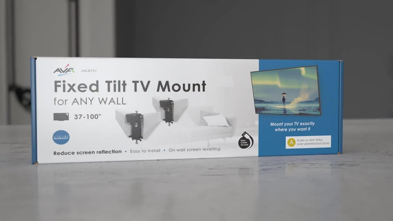 AVF fixed tilt wall mount white - British product