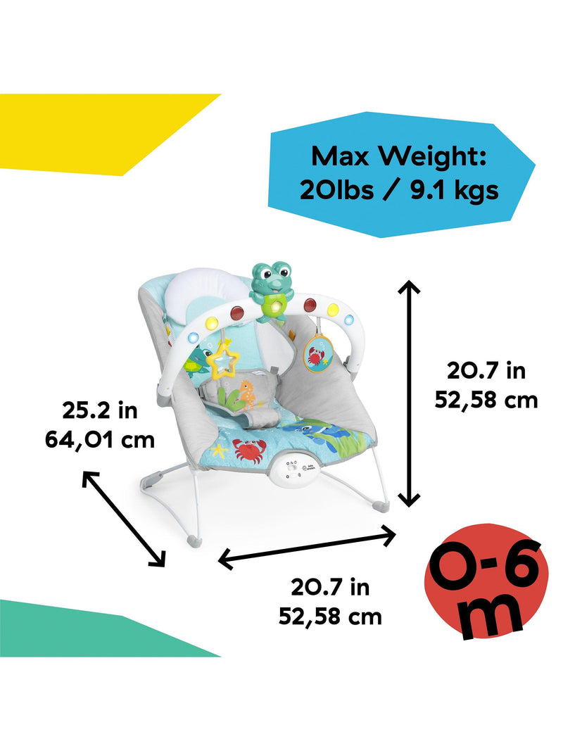 Baby Einstein Neptune musical bouncer with lights and toys, UK version