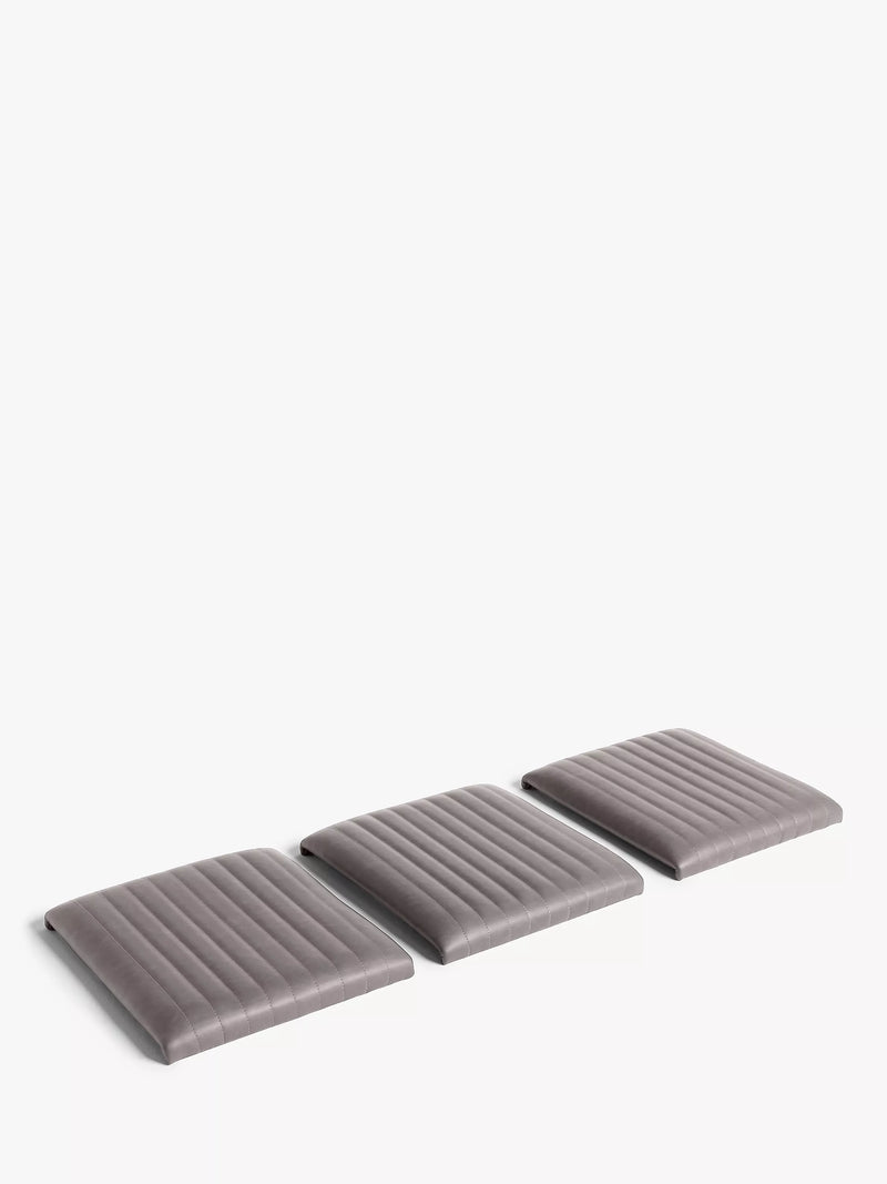 John Lewis Brooks II bench seat pads Mocha set of 3 (British brand)