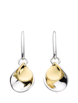John Lewis Kit Heath Blossom Enchanted Petal Drop Earrings Yellow Gold and Silver- Buy online at McGrocer