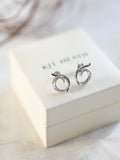 Kit Heath Helix cubic zirconia stud earrings (British brand)