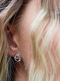 Kit Heath Helix cubic zirconia stud earrings (British brand)
