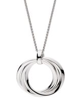 John Lewis Kit Heath Bevel Trilogy Grande Slider Necklace, Silver Pendant Necklace, 66cm- Buy online at McGrocer