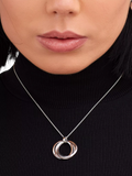 Kit Heath Bevel Trilogy silver pendant necklace 66cm, imported from the UK