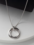 Kit Heath Bevel Trilogy silver pendant necklace 66cm, imported from the UK