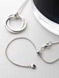Kit Heath Bevel Trilogy silver pendant necklace 66cm, imported from the UK