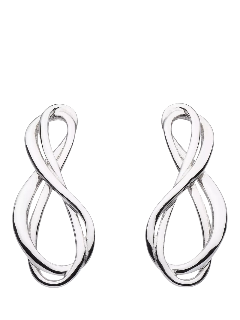 Kit Heath infinity stud earrings silver, UK version