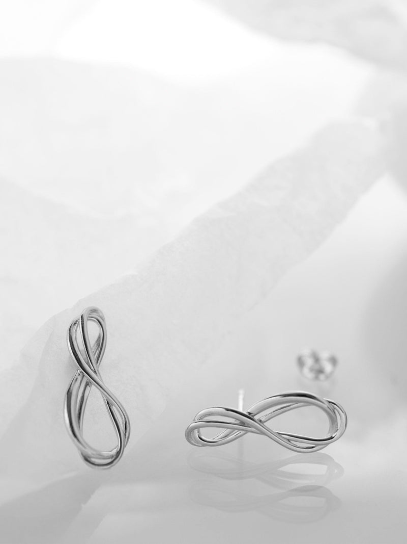 Kit Heath infinity stud earrings silver, UK version