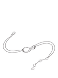 Kit Heath infinity double chain bracelet silver - British product
