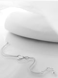 Kit Heath infinity double chain bracelet silver - British product