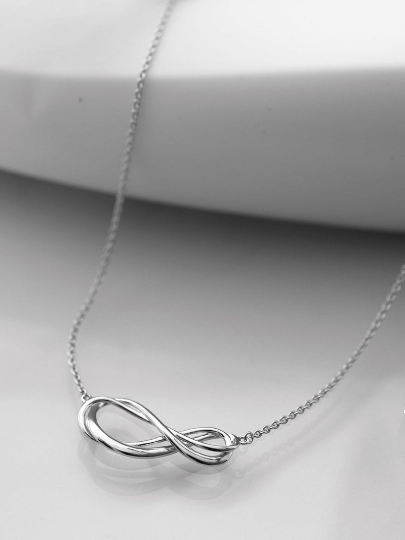Kit Heath Infinity Pendant Necklace in silver (British brand)