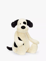 John Lewis Jellycat Bashful Puppy Soft Toy, Black/Cream- Buy online at McGrocer