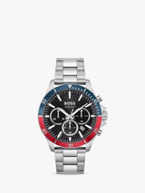 John Lewis BOSS Men's Troper Chronograph Bracelet Strap Watch- Buy online at McGrocer