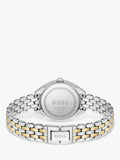 BOSS Mae women's bracelet watch silver dial polished case, UK version