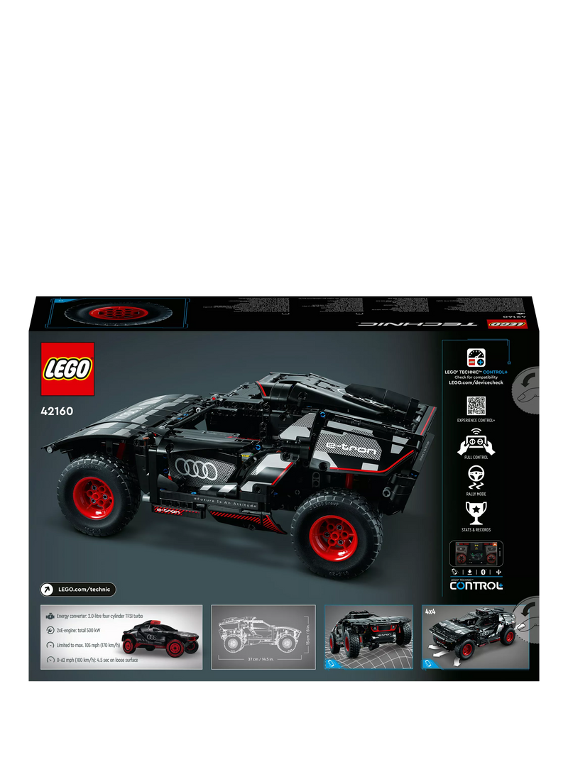 LEGO Technic Audi RS Q e-tron remote control car toy, UK version