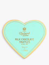 John Lewis Charbonnel et Walker Mini Blue Heart Milk Chocolate Truffles Box 34g- Buy online at McGrocer