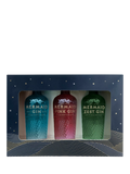Isle of Wight Distillery Mermaid gin gift set with three 5cl bottles, UK version