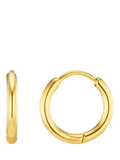 Orelia Luxe Huggie Creolen-Ohrringe, vergoldet, UK-Version