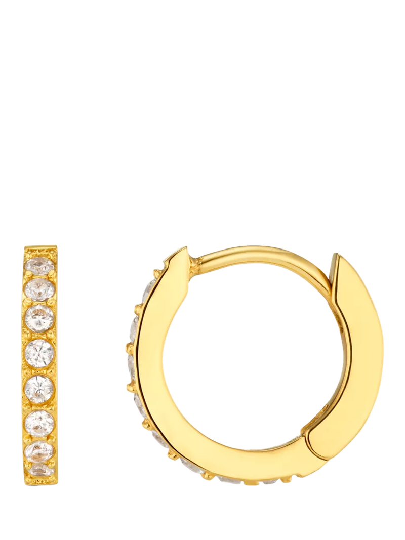 Orelia LUXE Pavé Huggie Creolen