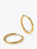Orelia LUXE mid size gold hoop earrings, imported from the UK