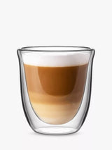 John Lewis Bialetti Firenze Double Walled Coffee Glasses Set of 2 200ml- Buy online at McGrocer