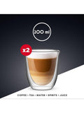 Bialetti double walled coffee glasses 200ml clear, imported from the UK
