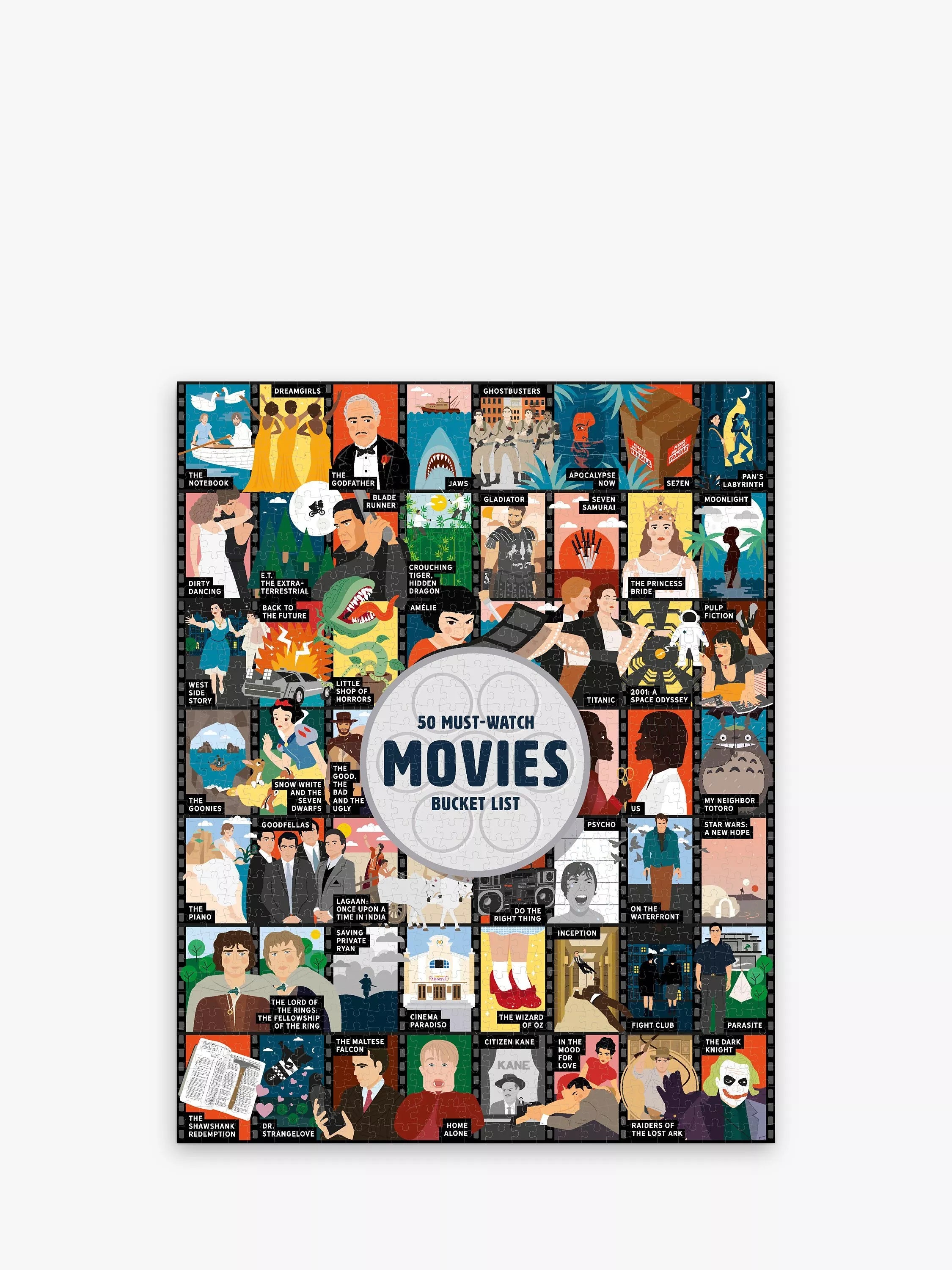 Ridley's 50 Must-Watch Bucket List Movies Jigsaw Puzzle, 1000 Pieces - McGrocer